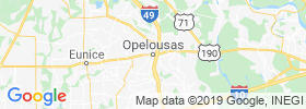 Opelousas map